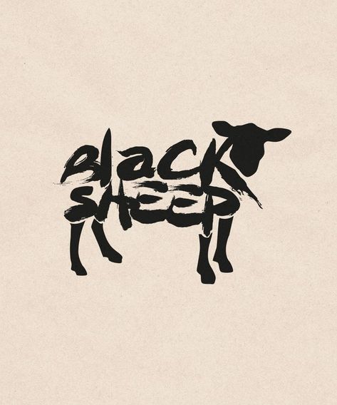 Black Sheep Of The Family Tattoo Ideas, Lamb Logo Design Branding, Black Sheep Design, Black Sheep Tattoo Design, Lamb Logo Design, Black Sheep Logo Design, Sheep Logo Design Ideas, Black Sheep Tattoos, Black Sheep Of The Family Tattoo