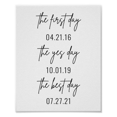 First Day Yes Day Best Day, Wedding Poster Board Ideas, Cute Wedding Hashtags, Wedding Hashtag Ideas, Wedding Slogans, Wedding Quote Signs, Yes Day, Original Wedding Ideas, Wedding Quote