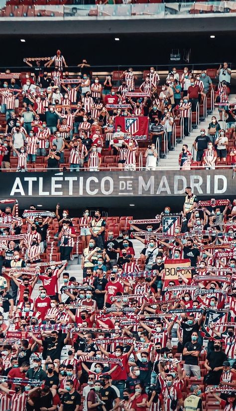 Atletico Madrid Stadium, Atletico Madrid Aesthetic, Atletico Madrid Wallpapers, Madrid Aesthetic, Aston Villa Fc, Music Poster Ideas, Madrid Wallpaper, Vision Board Pictures, Soccer Poster