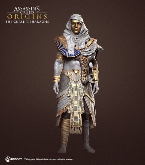 ArtStation - Priest Outfit, Miroslav Dimitrov Curse Of The Pharaohs, Ancient Egypt Aesthetic, Ac Origins, Priest Outfit, Egyptian Warrior, Assassin's Creed Origins, Pyramids Egypt, Assassins Creed Origins, Gods Of Egypt