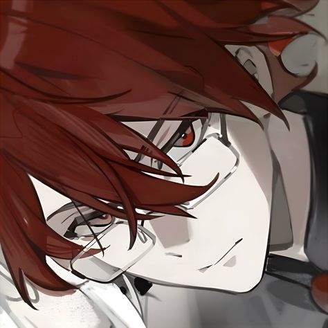 Kawaii Boy Pfp, Red Hair Drawing, Pfp Red, Red Hair Boy, Red Pfp, Red Hair Men, Male Profile, Goth Wallpaper, Comic Layout