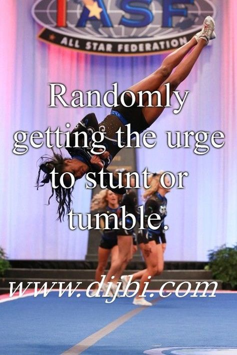 Inspirational Gymnastics Quotes, Cheerleading Videos, Cheer Funny, Tumbling Cheer, Cheer Hacks, Cheerleading Quotes, Cheer Routines, Gymnastics Quotes, Cheer Workouts