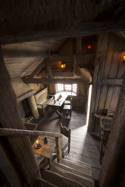 My Pirate Island Shots. Yes, mine! | Adam Duckworth's Blog Medieval Houses Interior, Medieval Cottage Interior, Medieval Office, Medieval Cabin, Medieval House Interior, Fantasy Farmhouse, Old House Aesthetic, Pirate Hideout, Pirate Tavern