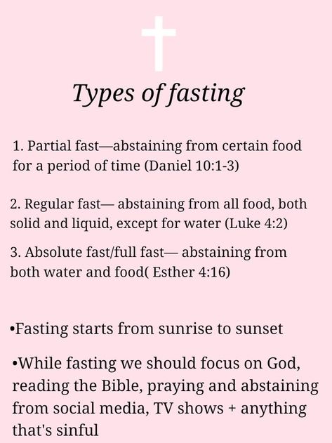 Fasting Bible Reading Plan, Bible Fasting And Prayer, Bible Reading Plan For Spiritual Growth, What To Do When Fasting And Praying, Types Of Fasting And Prayer, Fast And Pray, Learn The Bible, Motivational Bible Verses, Christian Affirmations