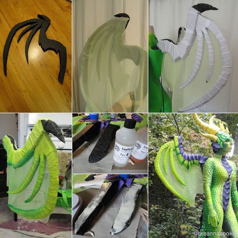 Create Dragon Wings Diy Dragon Costume, My Halloween Costume, Dragon Costume, Diy Kostüm, Cosplay Tutorial, Halloween Costume Contest, Wings Costume, Cosplay Diy, Dragon Wings