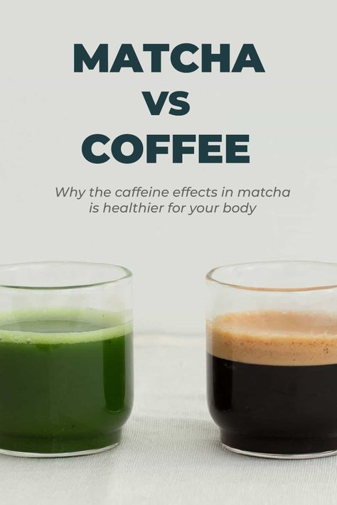 Matcha Vs Coffee, Matcha And Coffee, Keto Tea, Matcha Food, Caffeine Effects, Coffee Jitters, Coffee Content, Replace Coffee, Matcha Coffee