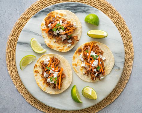 Vegan Recipes - The Edgy Veg Vegan Barbacoa, How To Cook Jackfruit, Edgy Veg, Jackfruit Tacos, Canned Jackfruit, Barbacoa Recipe, Barbacoa Beef, Vegan Bacon, Meat Substitutes