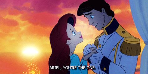 Pin for Later: 11 Sweet Ways Disney Princes Said "I Love You" to Their Princesses "You're the one." Princesa Ariel Disney, Disney Amor, Disney Mignon, Disney Romance, Official Disney Princesses, Animation Disney, Ariel Disney, Disney Princesses And Princes, Disney Princess Quotes