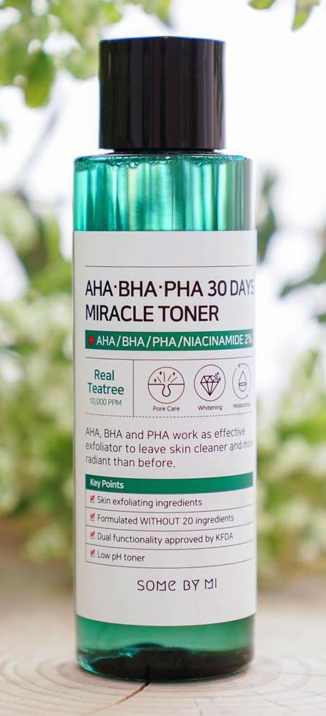 Some By Mi Real Teatree AHA/BHA/Niacinamide 30 Days Miracle Toner Pha Toner, Miracle Toner, Skincare Favorites, 2020 Makeup, Ultra Beauty, Beauty Wishlist, Some By Mi, Makeup List, I Love You God