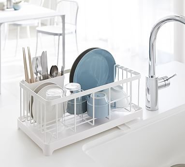 Dish drying rack cabinet