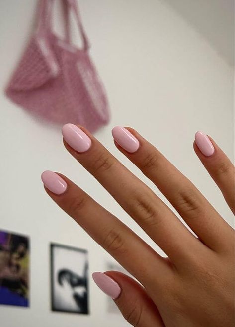 Milky Pink Nails, Money Nails, Kutek Disney, Milky Pink, Boho Nails, Natural Nail Designs, Milky Nails, Gel Acrylic Nails, Short Coffin Nails