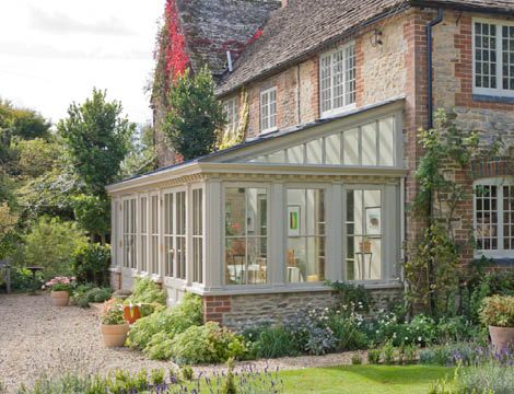 Lean To Belton National Trust Conservatory Small Conservatory, Lean To Conservatory, Conservatory Extension, Orangery Extension, Curved Pergola, Cottage Extension, Conservatory Design, Oak Frame House, Garden Room Extensions