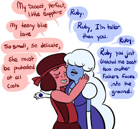 Ruby X Sapphire, Ruby And Sapphire, Steven Universe Memes, Space Rocks, Steven Universe Funny, Steven Universe Comic, Steven Universe Gem, Steven Universe Fanart, Space Rock