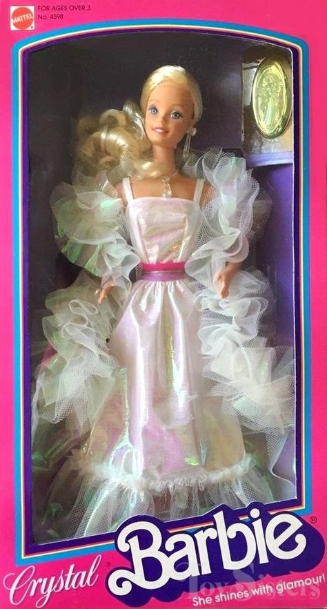 1983/1984 Crystal Barbie (#4598) - Toy Sisters Crystal Barbie, Cherry Merry Muffin, Barbie Series, Chubby Puppies, Jem Doll, Toy Guide, Barbie 1990, Barbie 2000, Barbie Paper Dolls