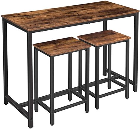 Modern Industrial Table, Breakfast Nook Table, Breakfast Table Setting, Bar Table Set, Nook Table, High Top Tables, Kitchen Table Chairs, Backless Stools, Bar Table Sets