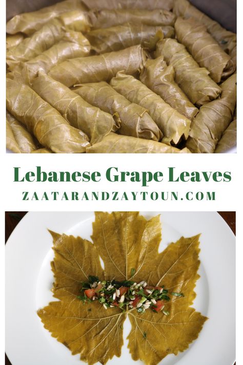 Grape Leaves Recipe Lebanese, Waraq Enab, Warak Enab, Parsley Rice, Lebanese Rice, Grape Leaves Recipe, Vine Grape, Folding Sheets, Arabic Dishes