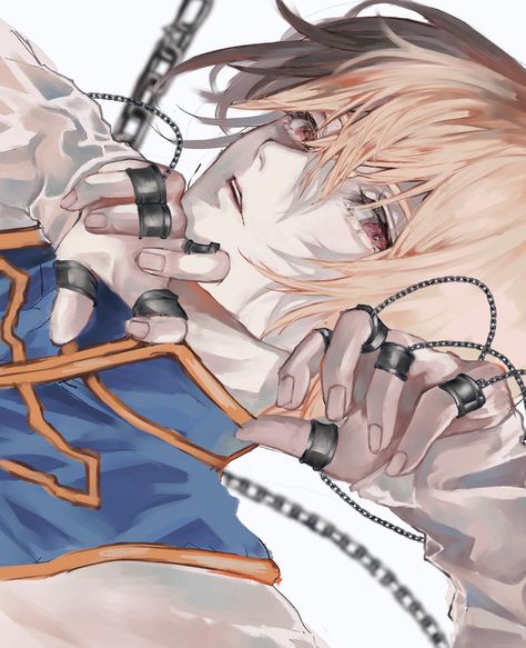 Kurapika Poster, Hunterxhunter Fanart, Hxh Characters, Fictional World, Fanarts Anime, Drawing Reference Poses, Pretty Men, Hunter X Hunter, Otaku Anime