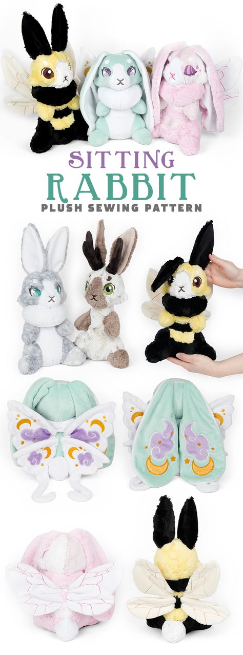 Stuffy Template, Worm Plush Pattern, Cute Plushies Sewing Patterns, Beginner Plush Sewing Pattern, Squishmallows Pattern, Rabbit Template Free Pattern, Rabbit Plush Pattern, Plushie Patterns Free Templates, Free Plush Sewing Patterns