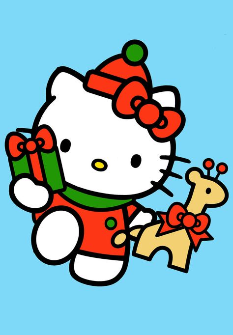 Looking forward to a Kitty Christmas Hello Kitty Wallpaper Christmas, Hello December Wallpaper, Hello December Tumblr, Hello December Pictures, Hello December Images, Christmas Hello Kitty, Hello Kitty Clipart, 2025 Planner, Holiday Wallpapers