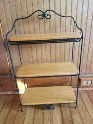 Longaberger Wrought Iron Bread Basket Three Tier Stand+3 Shelves EUC RARE - Longaberger Wrought Iron, Three Tier Stand, Longaberger Baskets, 3 Shelves, Tiered Stand, Bread Basket, Three Tier, Wrought Iron, Baskets