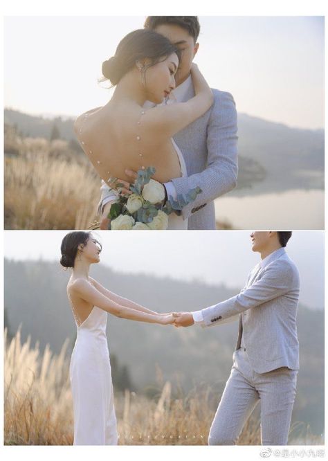 Korean Prewedding Photography, Pre Wedding Photoshoot Theme, Engagement Photo Shoot Beach, Prenuptial Photoshoot, Wedding Photography List, Groom's Suit, Prewedding Outdoor, Pre Wedding Photoshoot Outfit, Wedding Photo Studio