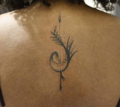 Sankofa Bird Tattoo, African Bird Tattoo, Sankofa Tattoo Ideas, Guyanese Tattoo Ideas, Ethiopian Tattoos For Women, Adrinka Tattoo, Igbo Tattoo Ideas, West African Tattoos, Duafe Tattoo