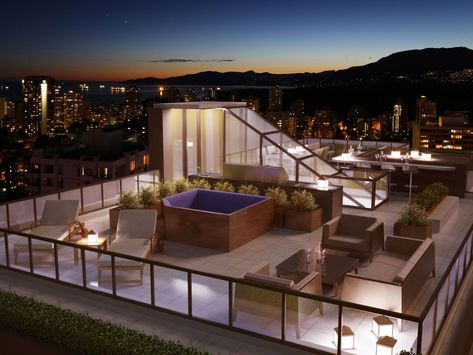 Vancouver’s Newest Crop of Luxury Condos Offers Views Galore Appartement New York, The Penthouse, Sims Building, Luxury Condo, Roof Deck, Rich Life, Roof Terrace, Corner Bathtub, Penthouse