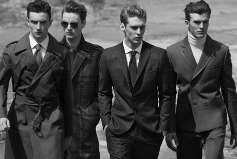 Jacob Coupe, Jeremy Dufour, Oskar Tranum and Patrick Kafka by Michelangelo di Battista for GQ Italia Jeremy Dufour, Men In Suits, Teddy Boys, Empath, 80s Fashion, Pose Reference, Male Models, Gq, Character Inspiration