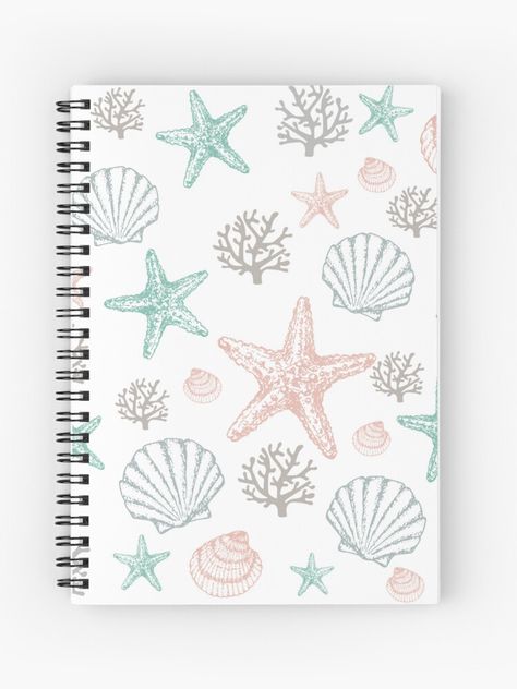 Beach Jobs, Orange Journal, Summer Grill, Summer Journal, Seashells Patterns, Summer Grilling, Cute Notebooks, Aesthetic Things, Cute Notes