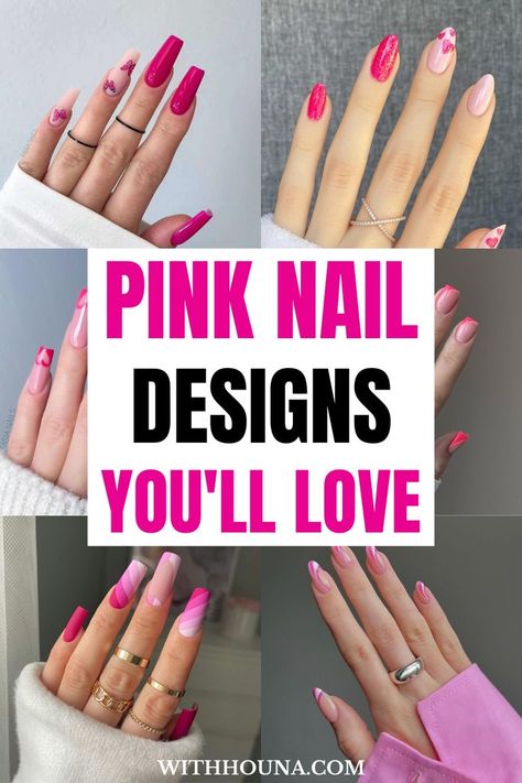 63 The Trendiest Pink Nail Designs and Pink Nails We're Obsessed Over Pink Nail Ideas Short, Nail Ideas Light Pink, Bright Pink Nail Ideas, Pink Nails Pastel, Pink Nails Neon, Cute Pink Nail Designs, Nails Cute Pink, Short Pink Nails, Pastel Pink Nails