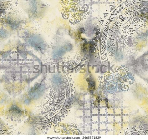 Ajrakh Pattern Block Print Pattern Batik Stock Illustration 2465571829 | Shutterstock Block Print Border, Negative Pattern, Ajrakh Pattern, Pattern Batik, Block Print Pattern, Ajrakh Prints, Textile Prints Design, Print Design Pattern, Prints Design