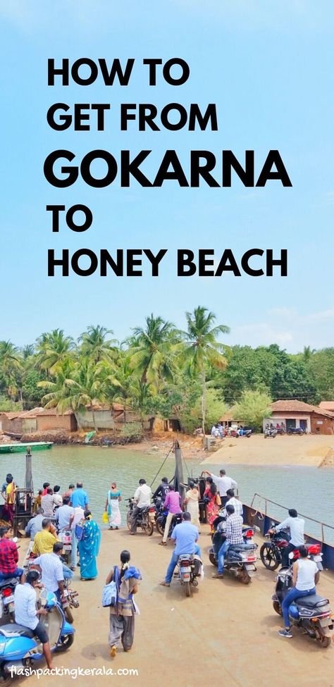 Travel India tips for south asia. Gokarna ferry to Honey Beach. How to get there as day trip from Gokarna. Things to do. Best beaches in India when backpacking india. weekend beach trip to gokarna from mumbai or bangalore. Where to stay. Best things to do. How to get around. outdoor beach travel ideas. beautiful places for world bucket list, wanderlust inspiration. #flashpackingkerala Jodhpur Jaisalmer, Weekend Beach Trip, India Tourist, Weather In India, Bus Ideas, Rajasthan Jaipur, Kerala Travel, Backpacking India, Trip To India