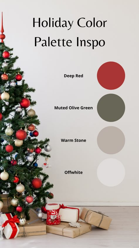 Modern Christmas Palette, Muted Christmas Color Palette, Christmas Jesmonite, Christmas Decor Color Schemes, Modern Christmas Color Palette, Christmas Decorations Aesthetic, Christmas Colour Palette, Christmas Color Themes, Holiday Color Palette