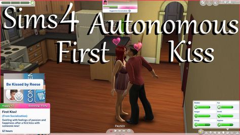 Mod The Sims - Autonomous First Kiss! Sims 4 Romance Mods, Sims Traits, Commitment Issues, Dog Patch, Jungle Adventure, Bad Relationship, Best Sims, Love Kiss, Someone New