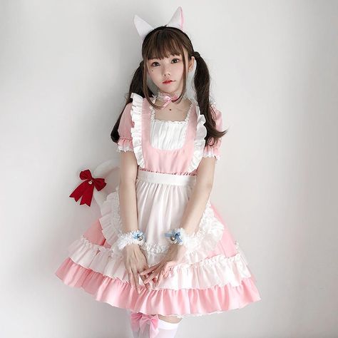 Maid Outfit Cosplay, Maid Halloween, Maid Outfit, Cat Dresses, Maid Dress, Cosplay Dress, Anime Cosplay, Lolita Dress, Costume Dress