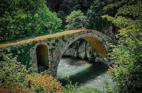 The origin of Ura e Vashës (“Maiden’s Bridge”) over Mati River gets mixed up between facts and legends. - Albanian Heritage. Greece Photos, Old Bridges, Bridge Over Troubled Water, Jaime Lannister, Keep Walking, Ancient Stone, Stone Bridge, Arya Stark, Old Stone