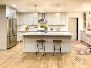 Revere Pewter Kitchen Cabinets, Pewter Kitchen Cabinets, Revere Pewter Cabinets, Pewter Cabinets, Revere Pewter Kitchen, Pewter Kitchen, Interior Door Colors, Revere Pewter Benjamin Moore, White Oak Hardwood Floors