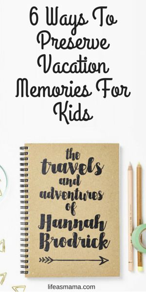 If you plan on making family vacations a big part of your family’s life, here are 6 ways to make sure your children have wonderful vacation memories to look back on. Diy Vacation Keepsakes, Traveling With Kids Quotes, Travel Journal For Kids, Kids Travel Journal, Kids Vacation, Vacation Memories, Mini Car, My Journal, Photo Album Scrapbooking