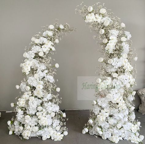 Customized Artificial Floral Arrangement Luxury White Rose Baby Breath Anthurium Flower Runner for Wedding Stage Backdrop Decor - Etsy UK