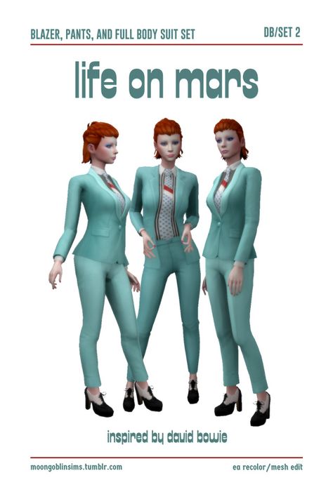 Maxis Match CC World on Tumblr Sims 4 David Bowie Cc, Maxis Match Cc, Full Body Suit, Life On Mars, Sims 4 Cas, Cc Sims, Maxis Match, Sims Cc, Body Suit