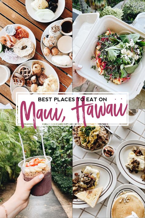 All the best food to eat on Maui, Hawaii. Best happy hours on Maui. Budget eats on Maui. Nice Dinners on Maui. Best breakfast, lunch, dessert and dinners on Maui 7 Sacred Pools Maui, Maui Hawaii Food, Hawaii Cruise, Hawaii Trip Planning, Maui Food, Lunch Dessert, Maui Hawaii Vacation, Hawaiian Travel, Oahu Travel