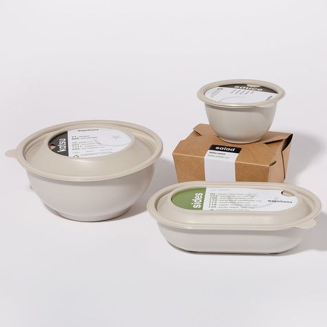 Morrama recently developed a more sustainable packaging range for restaurant chain wagamama. The new packaging will be implemented across the delivery and takeaway operations, replacing over eight million plastic packaging items. @morramadesign #PackagingDesign #SustainableDesign #IndustrialDesign #Morrama #Dexigner Sustainable Takeaway Packaging, Unique Takeaway Packaging, Luxury Takeaway Food Packaging, Eco Food Packaging, Wellness Cafe, Food Delivery Packaging, Takeaway Packaging, Stacking Bowls, Eco Packaging