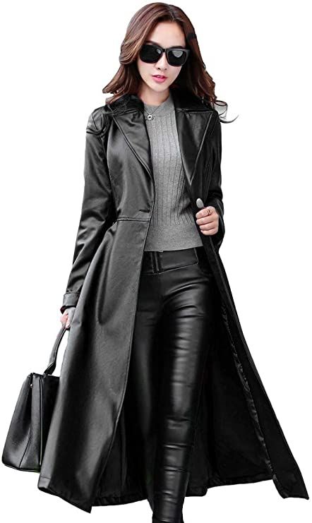 Trent Coat, Black Overcoat, Black Leather Coat, Long Overcoat, Long Leather Coat, Long Winter Coats, Women Overcoat, Leather Trench, Long Trench Coat