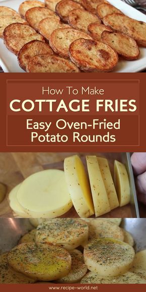 Potato Recipes In Oven, Cottage Fries, Potato Recipes Crockpot, Oven Fried Potatoes, Russet Potato Recipes, Potato Baked, Potato Rounds, Perfect Baked Potato, Au Gratin Recipes