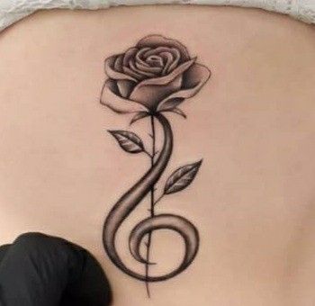 Tattoo Phrases, Black And White Rose Tattoo, Music Lover Tattoo, Wing Tattoos, Rose Tattoos For Women, Blue Rose Tattoos, Cross Tattoo For Men, Phoenix Tattoo Design, Neck Tattoos Women