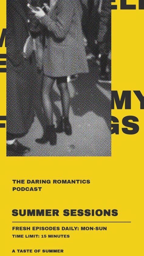 Yellow Aesthetic Poster, Podcast Graphic Design, Podcast Graphic, Aesthetic Poster Design, Summer Graphic Design, Graphic Design Inspo, Yellow Poster, Business Podcast, Aesthetic Poster