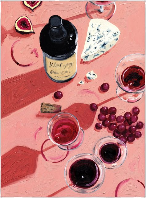 Paint And Drink, Wine Grapes, Apartment Art, Wine And Cheese, Vintage Poster Design, Canvas Projects, Graphic Design Fun, Amazing Art Painting, Art Business