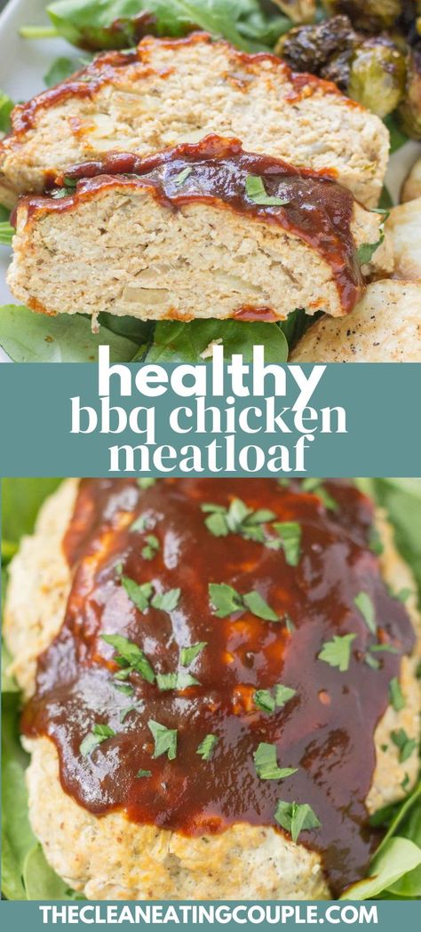 BBQ Chicken Meatloaf is a delicious, healthy, one pan dinner. Paleo + Whole30 - you can make this healthy meatloaf in the instant pot, slow cooker or oven! Healthy One Pan Dinner, Healthy Meatloaf, Dinner Paleo, Chicken Meatloaf, Instant Pot Slow Cooker, Easy Whole 30 Recipes, Easy Clean Eating Recipes, One Pan Dinner, Healthy Paleo Recipes