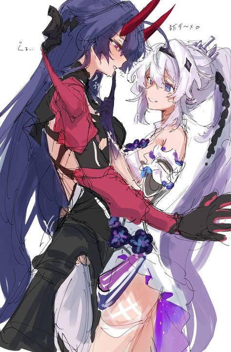 Gay Sticker, Yuri Anime, Honkai Impact, Anime Girlxgirl, Anime Artwork, Cute Anime Couples, Anime Comics, Main Characters, Cute Icons