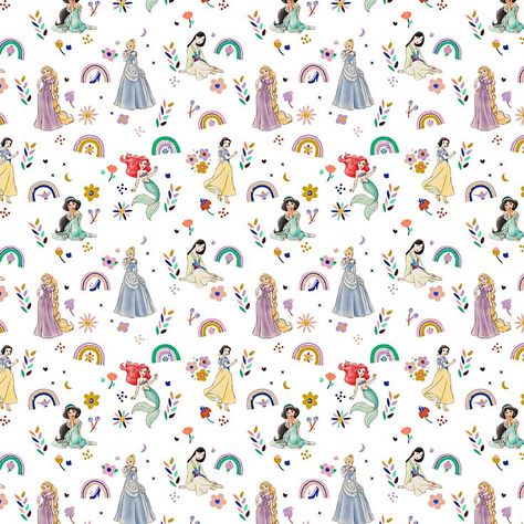 All Disney Characters Together Wallpaper, Disney Background Landscape, Disney Princess Pattern, Disney Princess Background, Princess Background, Disney Princess Fabric, Frozen Fabric, Evil Disney, Disney Fabric